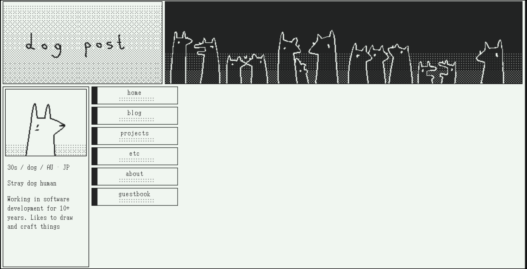 Screenshot of DogPost